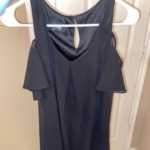 black off the shoulder dress